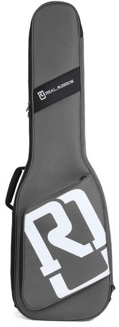 이스턴 리얼미션 일렉 베이스 기타 가방 패션 소프트 케이스 긱백, 1개, 그레이 앤 화이트