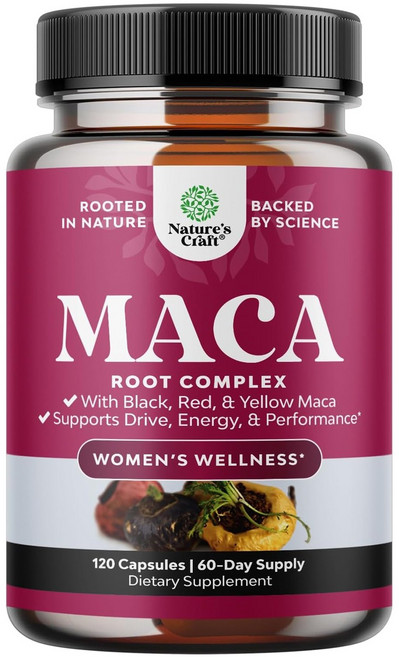 NaturesCraft 瑪卡根複合物膠囊, 1個, 120錠