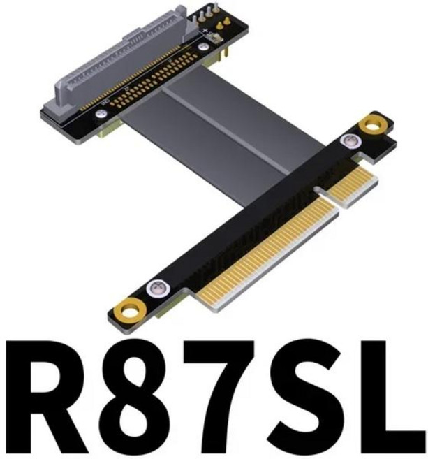 ADT PCIe 3.0 4.0 X8 포트-M.2 NVMe 어댑터 케이블 Wifi U.2 SSD 0.03m-1m 용 미니 SFF-8639 확장, 01 R87SL, 06 1m