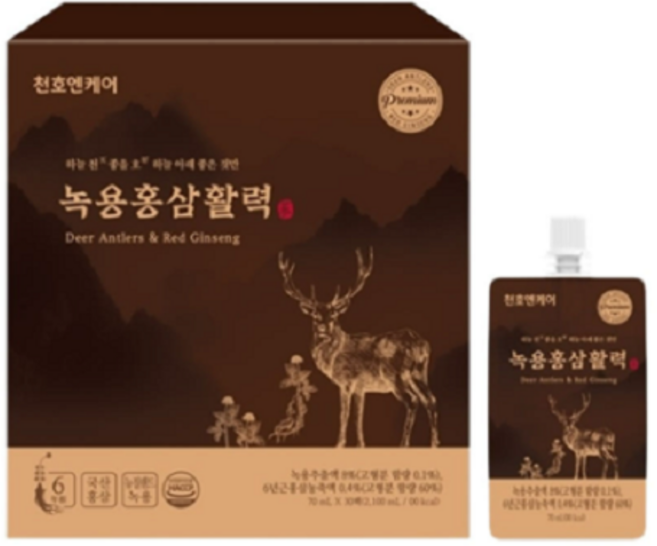 천호엔케어 녹용홍삼활력 30p, 2.1L, 1개