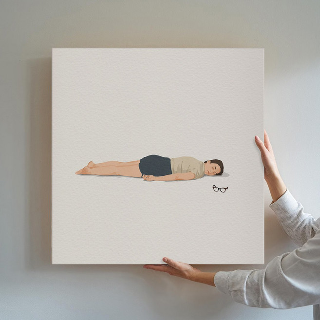 우리의 평범한일상 공감 일러스트 카페 인테리어 캔버스 그림액자 40종 31-40 거실 현관액자 아이방 집들이선물, 39.일요일저녁