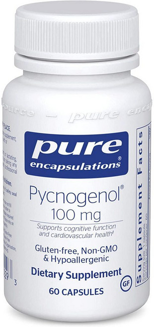 Pure Encapsulations 피크노제놀 100mg 60캡슐, 60 Count (Pack of 1), 1개