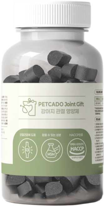 PETCADO JOINT GIFT 강아지 슬개골 영양제, 1개, 관절, 100정