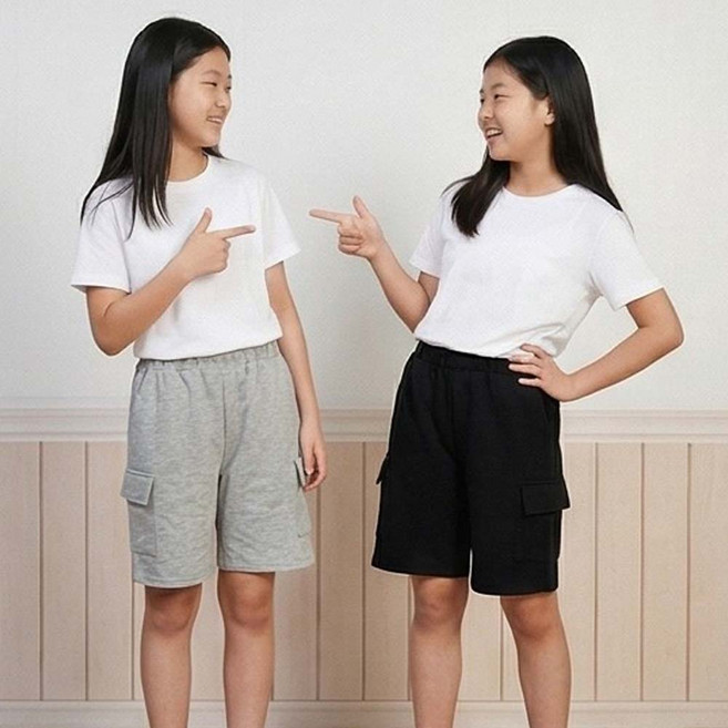 말괄량이 10대반바지 실내복 주니팬츠 여아바지
