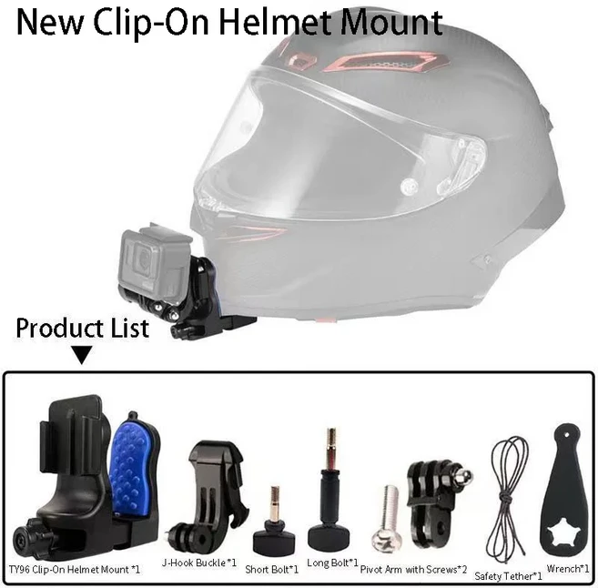 DJI 오즈모 360/액션5 프로/4/3/고프로 13 인스타360 X5/에이스 프로2 카메라 액세서리용 오토바이 헬멧, 01 검정색