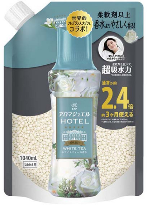 Lenor 蘭諾 幸福 Aroma Jewel 香氛專用豆 白茶香 補充包 1 040mL, 1個, 1.04L