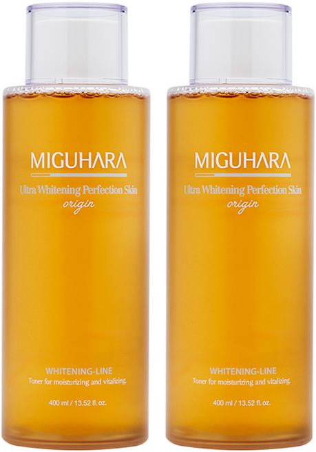 미구하라 울트라 화이트닝 퍼펙션 스킨 오리진, 2개, 400ml