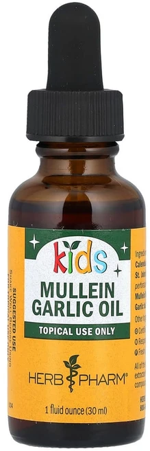 허브팜 뮬레인 마늘 오일 어린이용 30ml(1fl oz), 1개 - 쿠팡