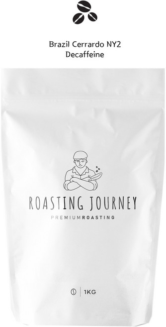 로스팅져니 브라질 디카페인 원두, 1개, 1kg, 홀빈(분쇄안함)