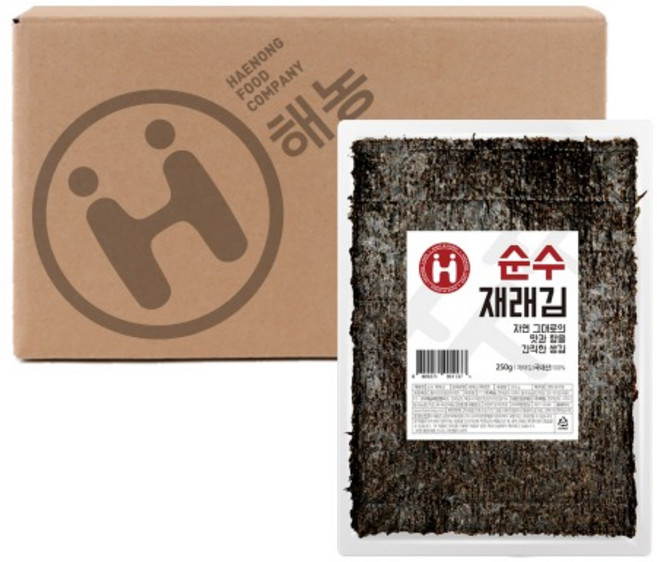 해농 순수 재래김, 250g, 14개