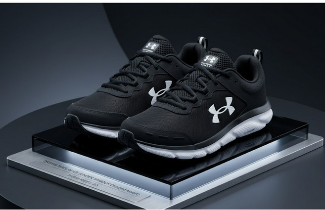 [언더아머_스포츠] 기능성 경량 운동화 여성 쿠셔닝 디럭스 컴포트 시스템 통기성 메쉬 어퍼 TM3026179-001 러닝화 런닝화