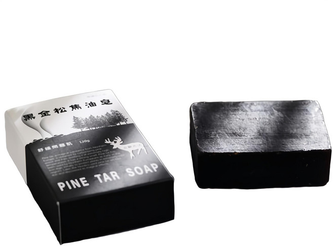 松焦油皂 深層清潔毛孔 去除老廢角質 使肌膚光滑細緻, 120g, 1個