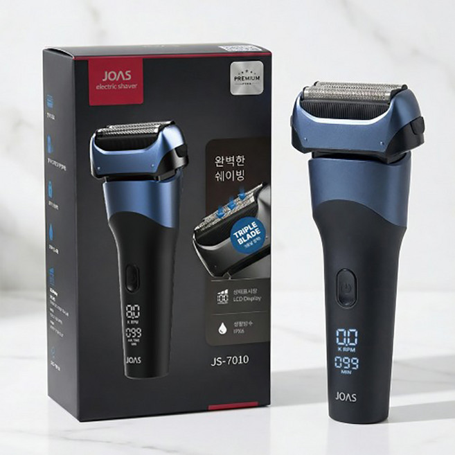 조아스 3중날 프리미엄 전기면도기, 혼합색상, 조아스 전기면도기 JS-7010