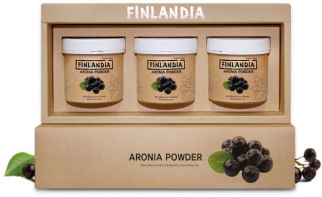 핀란디아 아로니아 파우더, 50g, 3개