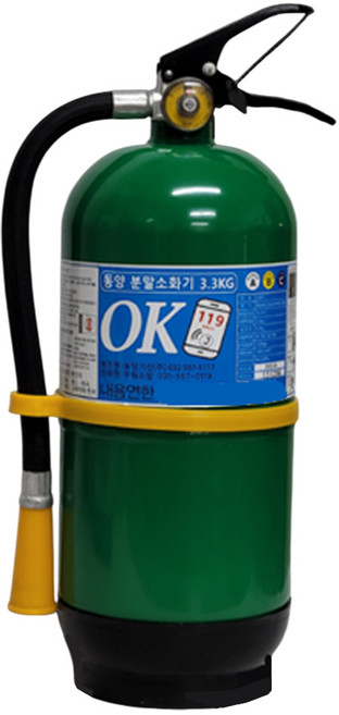 동양 3.3KG 분말 소화기 / 국산 /무료배송 당일발송 최근제품/스티커+자석식점검표증정 부림소방, 1개