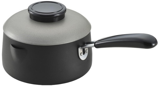 요시카와 츠바메산조 도시락 편수 튀김냄비 뚜껑포함 1.4L, 블랙, 1개, 16cm