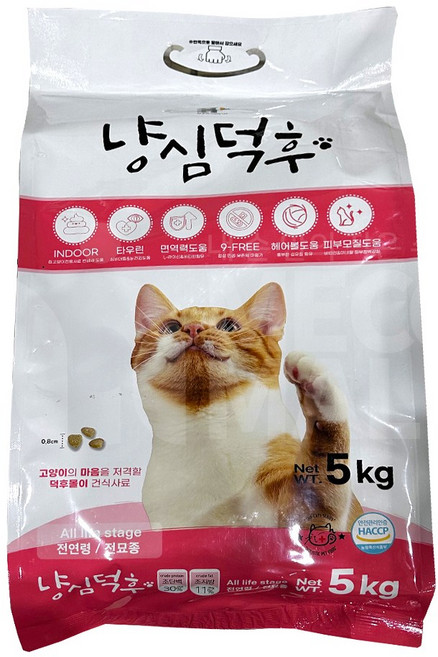냥심덕후 고단백 고양이사료, 5kg, 1개