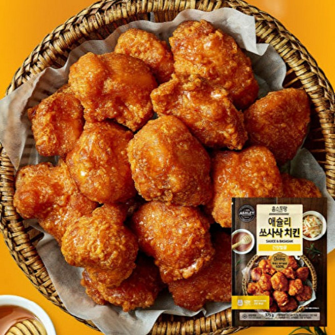 애슐리홈스토랑 달콤짭짤 쏘사삭 치킨 간장벌꿀*2팩, 2개, 375g