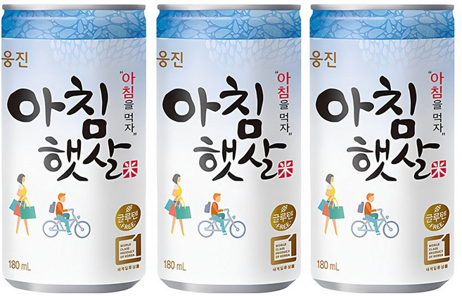 웅진 아침햇살, 180ml, 20개