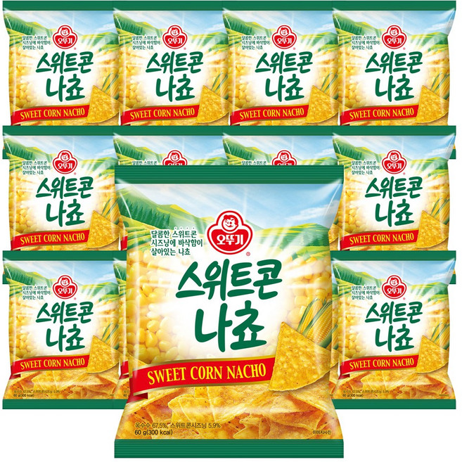 스위트콘 나쵸, 60g, 12개
