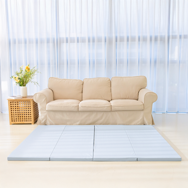 도담도담 논슬립 항균 폴더매트 1+1, 단청그레이