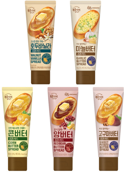 복음자리 바로 발라먹는 스프레드 5종 1개씩 (총5개), 1개, 130g