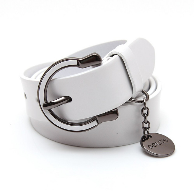 에스랑제이 여성 가죽벨트 캐주얼 허리띠 가죽메탈 WG952