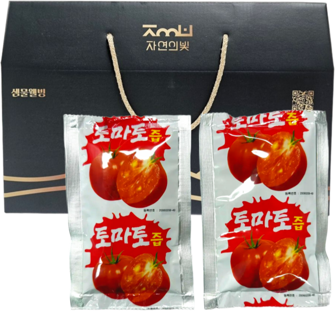 샘물웰빙 토마토즙 국내산 완숙토마토즙 순수원액 100ml, 60개