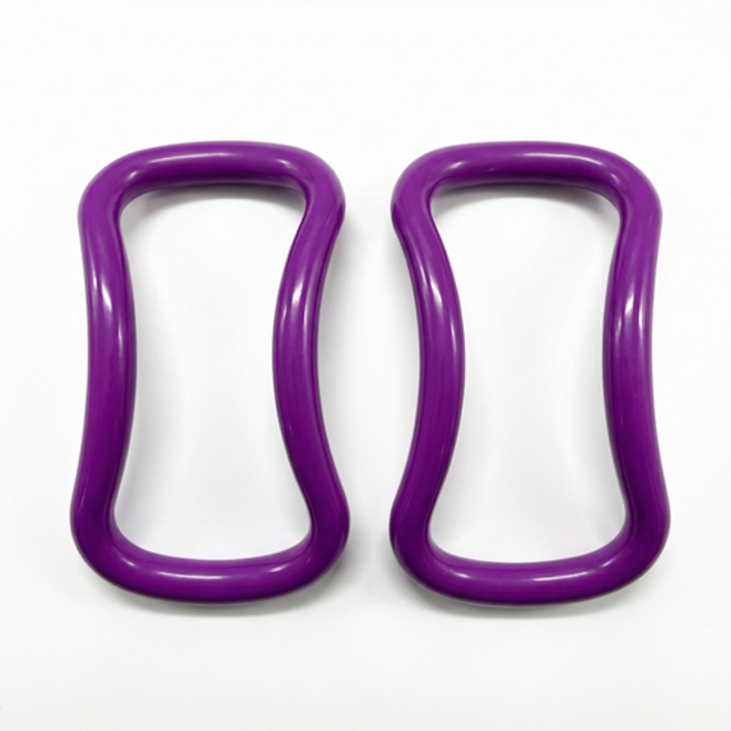 종아리 마사지링 요가링 스트레칭기구 1+1 하드타입, 퍼플