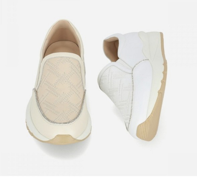 엘칸토 NO.1 NC엑스코점 [여성베스트] 여성 소가죽 자수 슬립온 4CM LCWC04U513