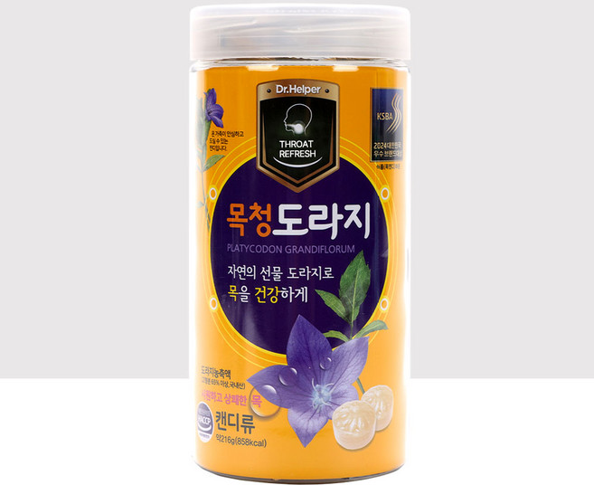 목청 도라지 목캔디 건강사탕 목에좋은캔디, 216g, 1개