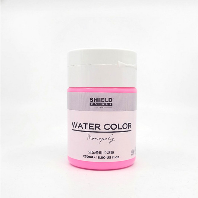 쉴드 모노폴리 수채화물감 15색 낱색 250ml 컬러선택, 흰색