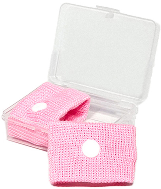케이디 멀미 입덧 밴드, 핑크(분홍색) 2개 1세트 + 보관 케이스, 1개