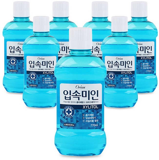 오릭스 입속미인 가글 1박스 (770ml), 7개, 770ml