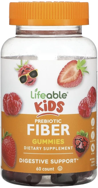 Lifeable 어린이용 프리바이오틱 식이섬유 구미젤리 천연 베리 구미젤리 60개, Lifeable어린이용프리바이오틱식이섬유구미젤리천연베리, 1개, 60정 - 쿠팡