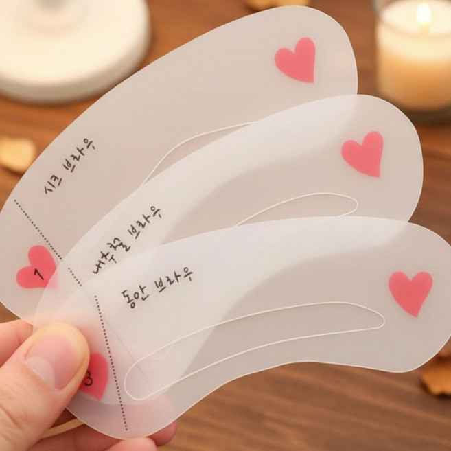 눈썹 메이크업 가이드 3종 세트, 1개, 내추럴브로우