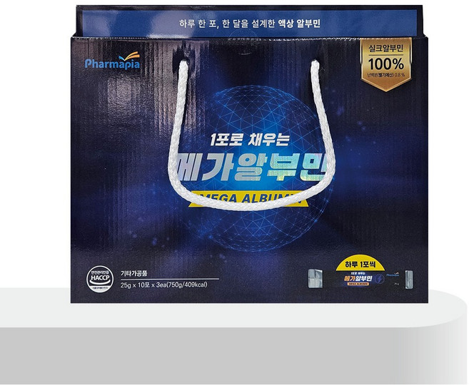 약국전용 마시는 메가 실크알부민 운동전후 직장인 수험생 노년기 활력 30포 1개월분, 1개, 30회분