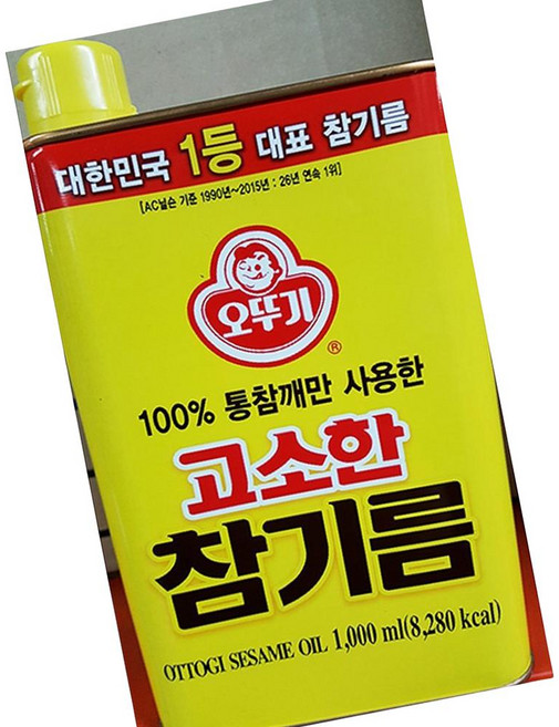[거대마켓] 무배 고소한참기름(오뚜기 1L) | 참기름솔 올가참기름, 상세페이지 참조, 1개