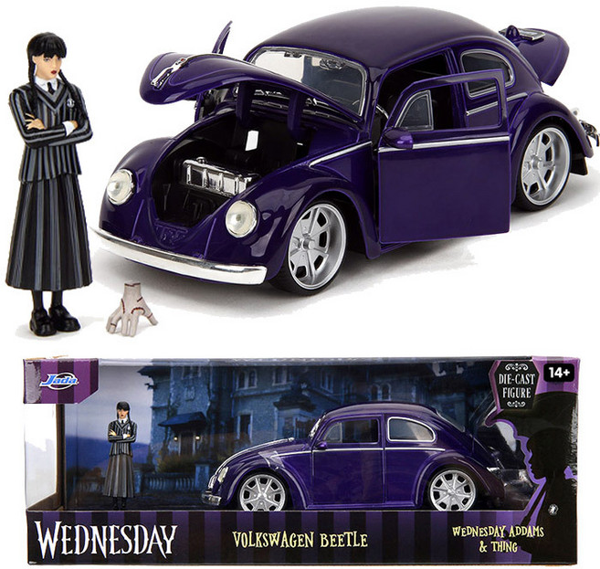 무[아카데미과학] 웬즈데이 폭스바겐 비틀 웬즈데이 아담스 S24179, 1개