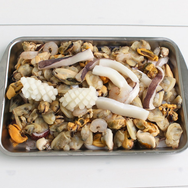 바다받아 냉동 해물모듬 해물믹스 업소용, 1박스, 6kg(600gX10팩)