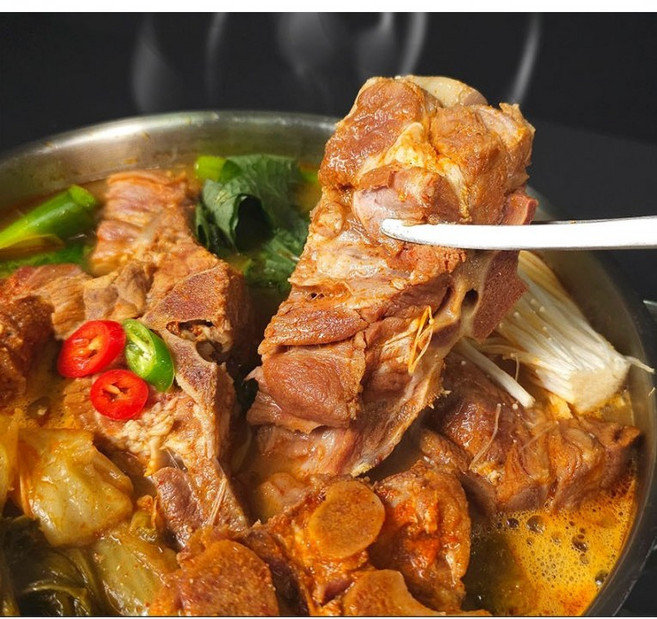 일단하자언니 뼈다귀 감자탕 밀키트, 4개, 1kg