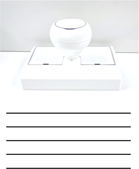 오선 5줄 줄노트 풀이스탬프 수학 영어 학습도장, 1개, 블랙