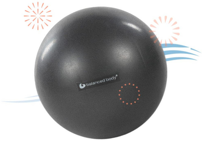 Balanced Body 밸런스드 바디 필라테스 볼 공 짐볼 - 안정성 코어 강화 피트니스 운동 홈 짐스튜디오 20-25cm 스톰 그레이 LL, 1개