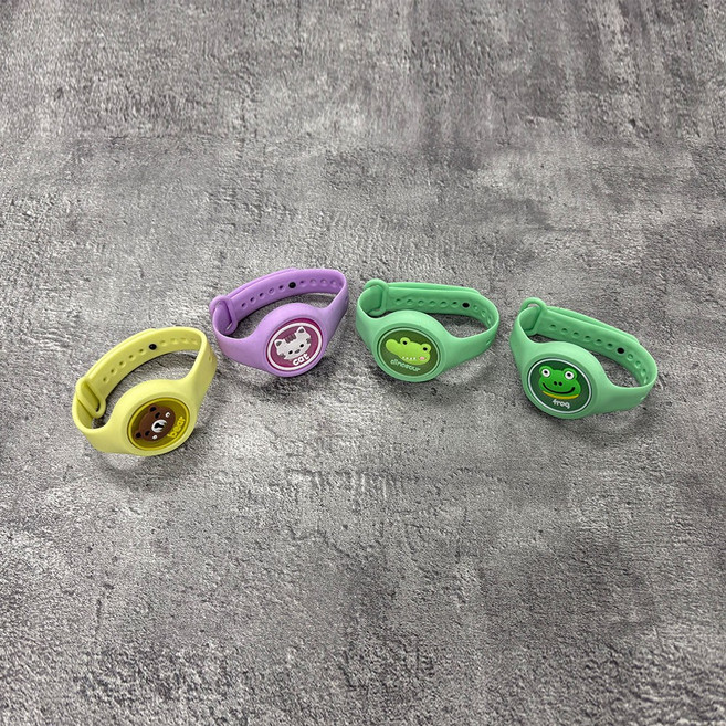 유아용 어린이 캐릭터 led 모기퇴치 팔찌, 1개, 악어