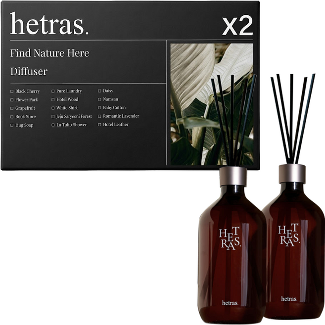 hetras. 香氛擴香瓶 (2入組) 療癒香氛, 2個, 500ml, No.30 Namsan 南山 500ml