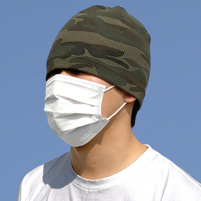 카모 와플 비니 여름 니트 모자 남자 여자 무지 봄 숏 항암 두건 얇은 운동 러닝