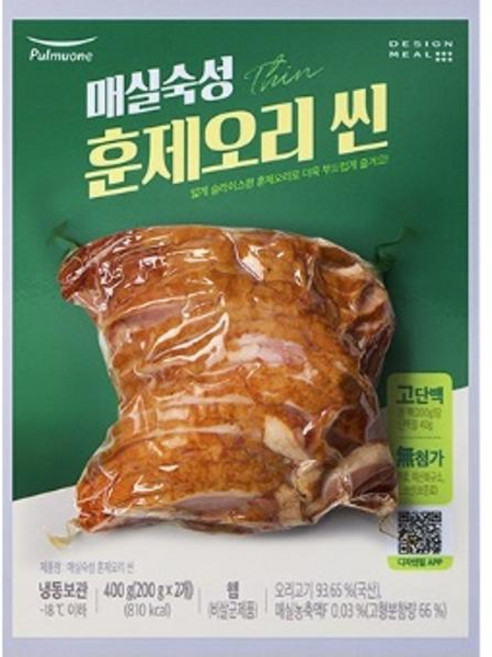 풀무원 매실숙성 훈제오리 씬 400g 1개