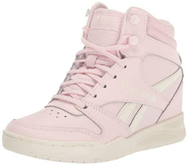 리복 여성용 BB4500 하이 탑 농구화 웨지 힐/포슬린 핑크/초크