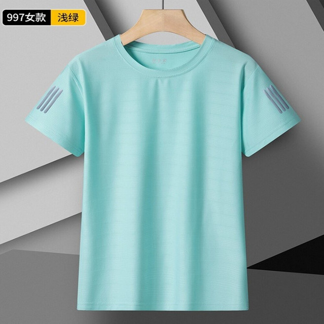 女款短袖排汗衫 冰絲涼感速乾T恤 M-5XL 運動休閒上衣