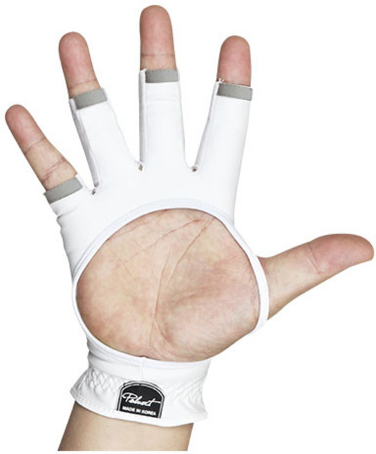 폴베르 골프장갑 남성 오른손 손등장갑 극세사 기능성, 화이트/그레이배색, 1개